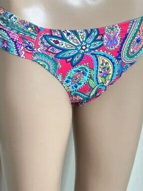 NWOT Tommy Bahama Women's Paisley High-Waist Bikini Bottoms Small Multicolor